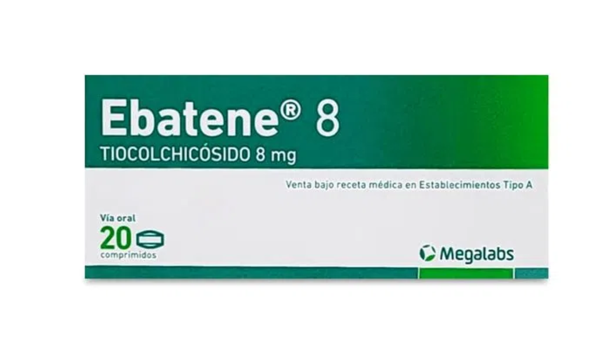 EBATENE 8 TIOCOLCHICOSIDO 8MG X 20 COMPRIMIDOS MEGALABS