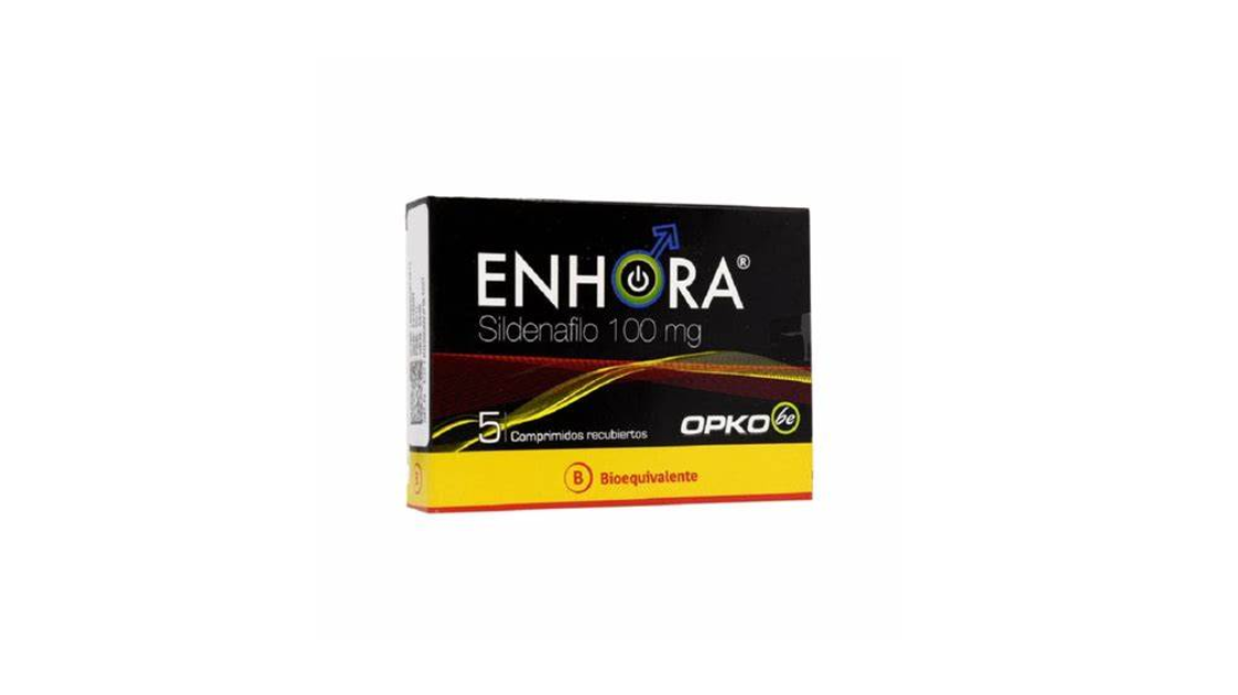 ENHORA SILDENAFILO 100 MG X 5 COMPRIMIDOS RECUBIERTOS OPKO
