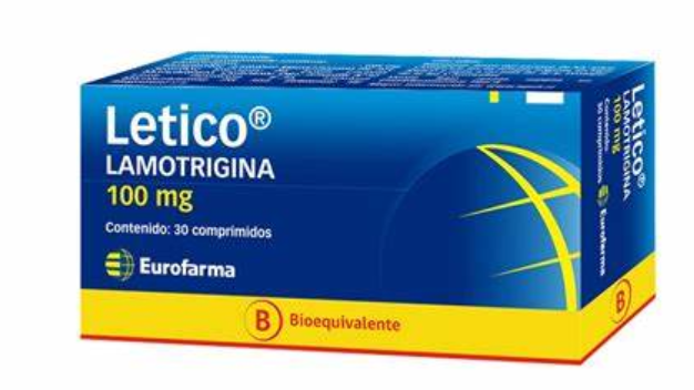 LETICO LAMOTRIGINA 100 MG X 30 COMPRIMIDOS EUROFARMA