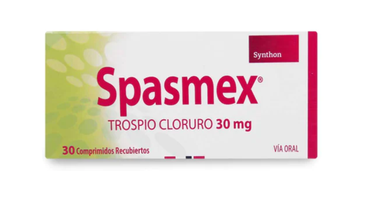 SPASMEX TROSPIO CLORURO 30 MG X 30 COMPRIMIDOS RECUBIERTOS SYNTHON