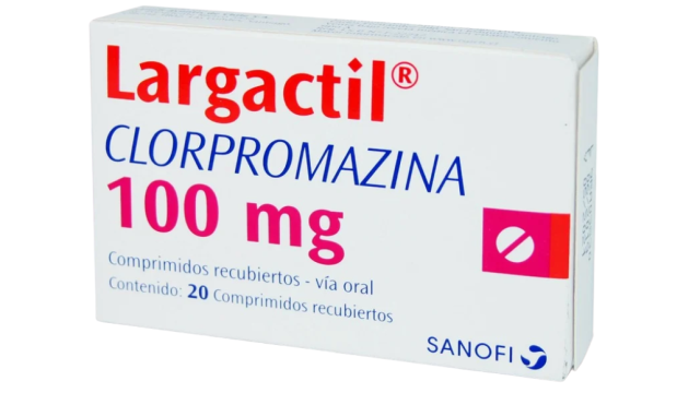 LARGACTIL CLORPROMAZINA 100 MG X 20 COMPRMIDOS RECUBIERTOS SANOFI