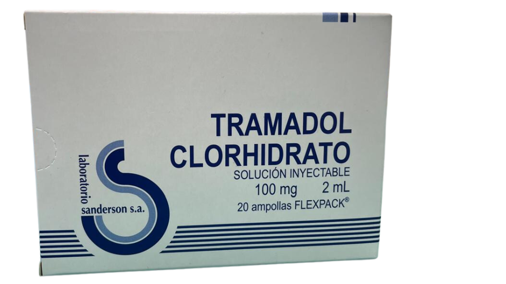 TRAMADOL CLORHIDRATO 100 MG/ 2 ML X 20 AMPOLLAS