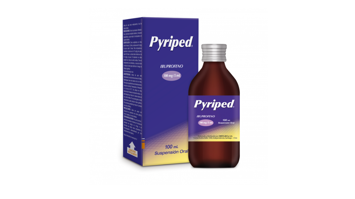 PYRIPED IBUPROFENO 100MG/5ML X 100ML SUSPENSION ORAL MINTLAB