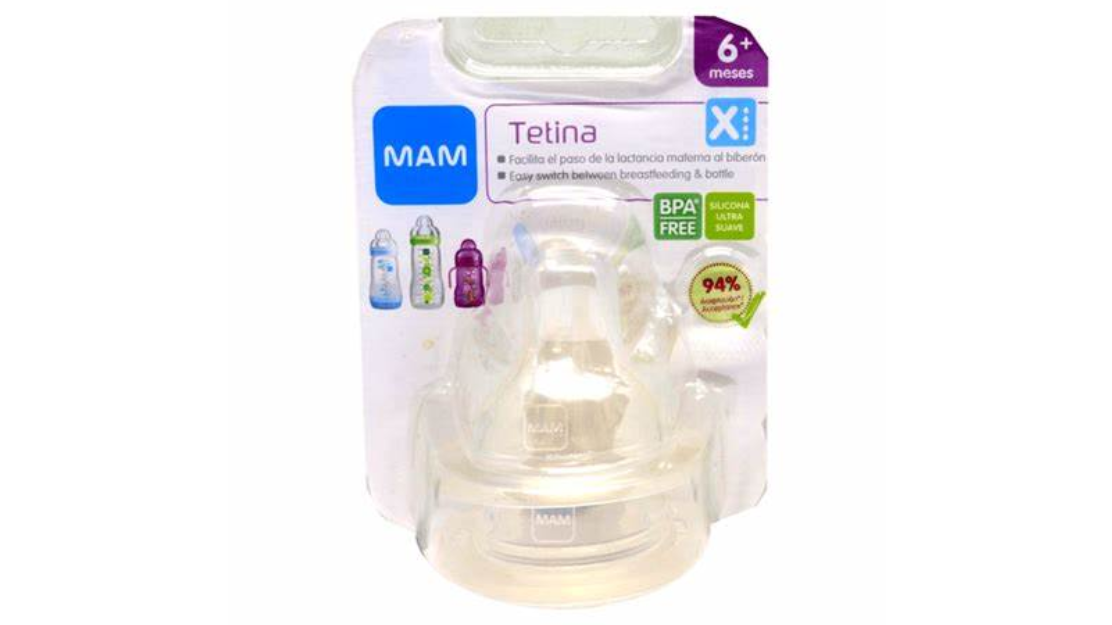 MAM CHUPETE TETINA X 6+ MESES  X 2 UNIDADES