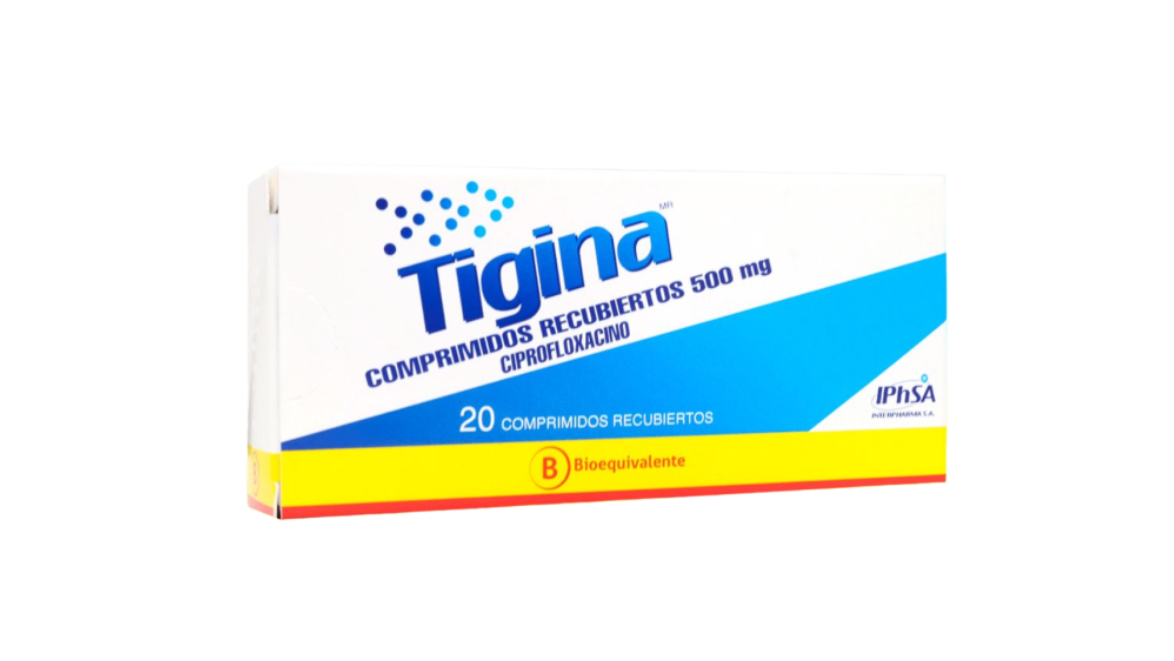 TIGINA CIPROFLOXACINO 500 MG X 20 COMPRIMIDOS IPHSA