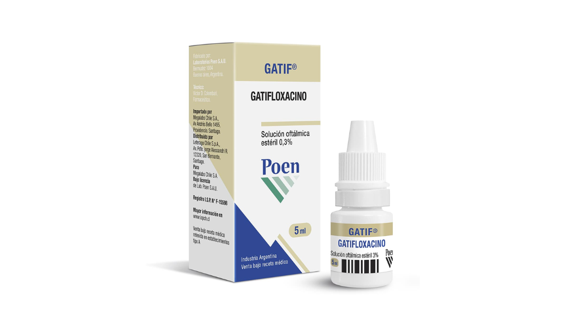 GATIF GATIFLOXACINO 0,3% SOLUCION OFTALMICA X 5 ML