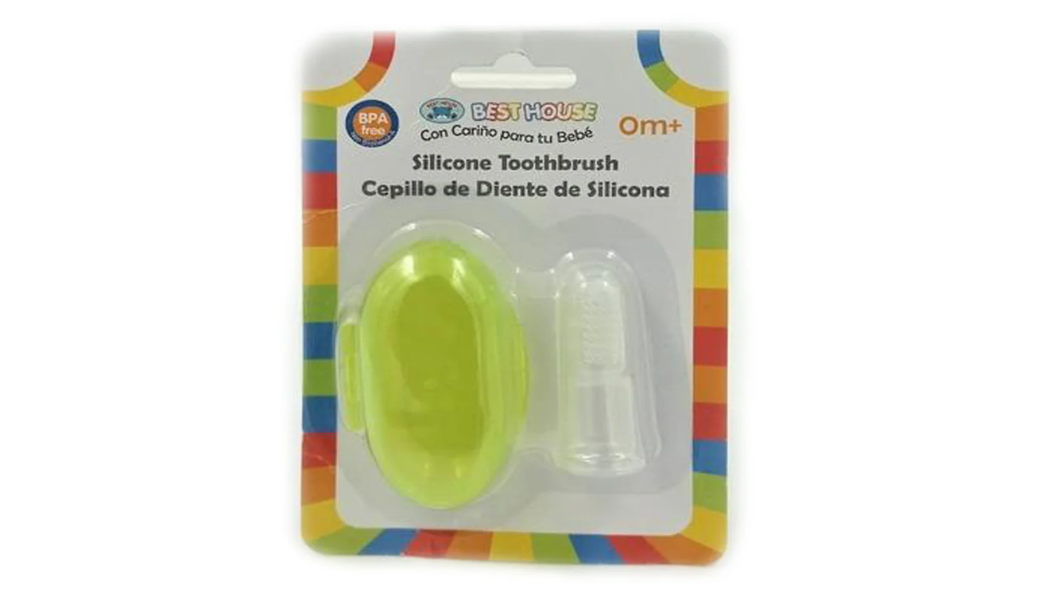 BEST HOUSE CEPILLO DE DIENTES DE SILICONA CON ESTUCHE 