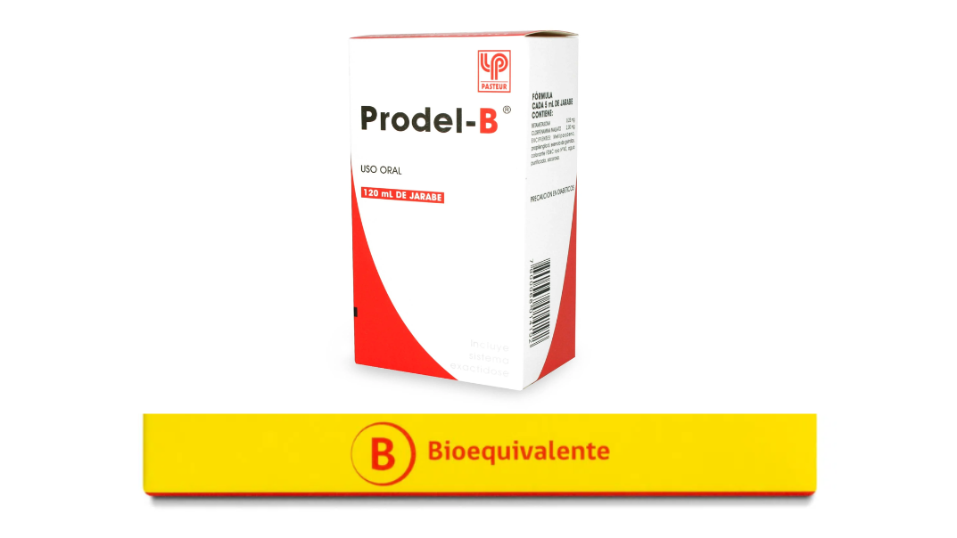 PRODEL-B BETAMETASONA + CLORFENAMINA MALEATO 0,25/2,00MG X 120 ML JARABE PASTEUR