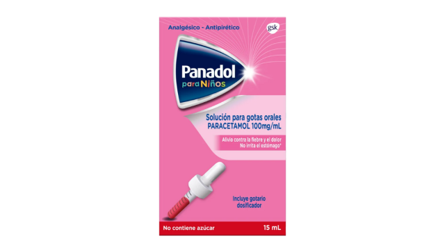 PANADOL PARA NIÑOS PARACETAMOL 100MG/ML SOLUCION PARA GOTAS ORALES SIN AZUCAR X 15 ML GSK