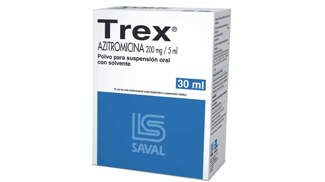TREX AZITROMICINA 200MG/5ML SUSPENSION ORAL X 30 ML