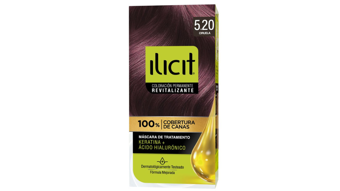 ILICIT TINTURA PERMANENTE COLOR 5.20 CIRUELA