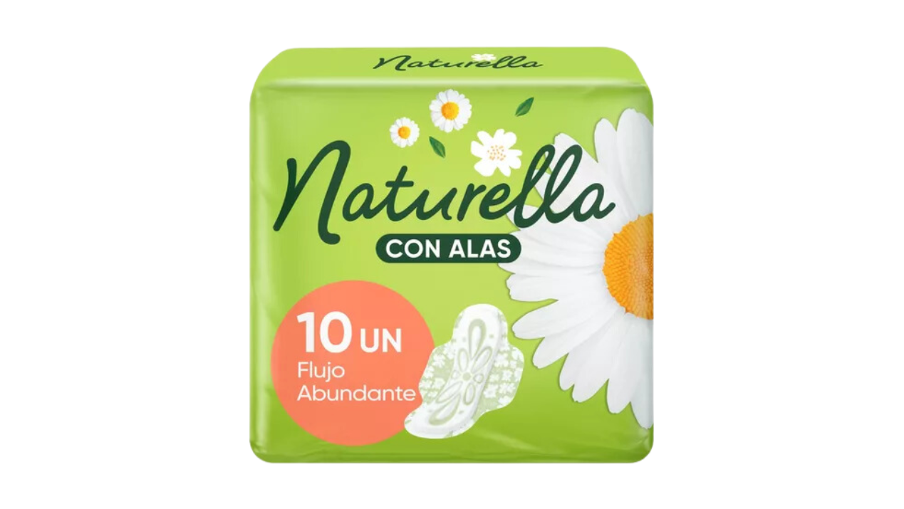 TOALLAS FEMENINAS NATURELLA DIA ALAS X 10 TOALLAS