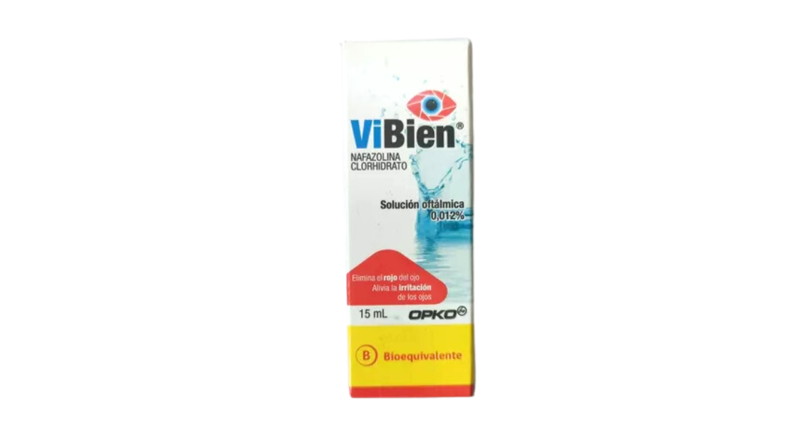 VIBIEN NAFAZOLINA 0,012 % SOLUCION OFTALMICA ROJO DEL OJO IRRITACION X 15 ML OPKO