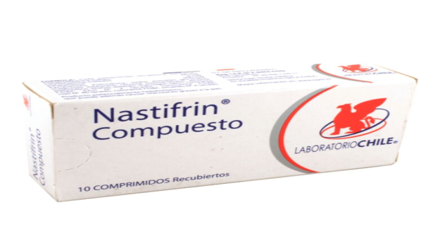 NASTIFRIN COMPUESTO ANTIGRIPAL  PARACETAMOL/ PSEUDOEFEDRINA CLORHIDRATO/ CLORFENAMINA MALEATO 500/60/4MG X 10 COMPRIMIDOS RECUBIERTOS LABORATORIO CHILE