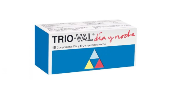 TRIOVAL DIA NOCHE ANTIGRIPAL PARACETAMOL/ PSEUDOEFEDRINA CLORHIDRATO/ CLORFENAMINA MALEATO 500/60/4MG X 15 COMPRIMIDOS DIA + 5 COMPRIMIDOS NOCHE SAVAL