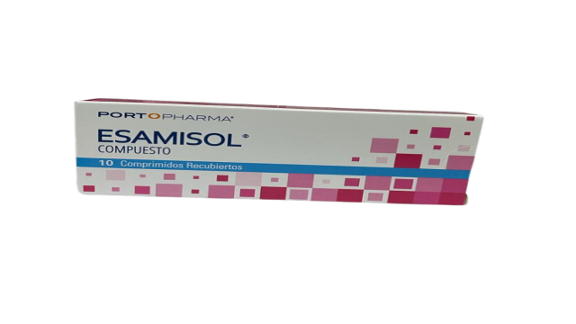 ESAMISOL COMPUESTO  PARACETAMOL/ PSEUDOEFEDRINA SULFATO/ CLORFENAMINA MALEATO 500/60/4MG X 10 COMPRIMIDOS RECUBIERTOS PORTOPHARMA