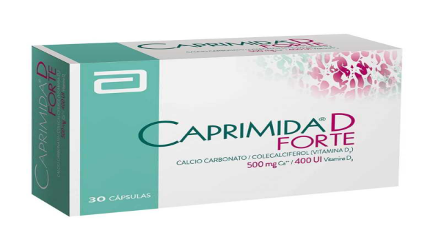 CAPRIMIDA-D FORTE CALCIO/COLECALCIFEROL 500 MG/400 UI X 30 CAPSULAS ABBOTT