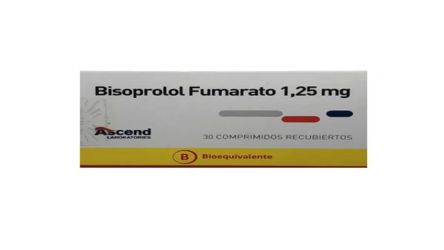 BISOPROLOL FUMARATO 1,25 MG X 30 COMPRIMIDOS RECUBIERTOS ASCEND