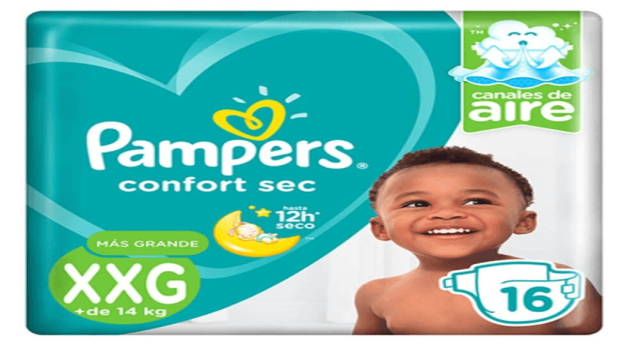 PAMPERS BEBE CONFORT SEC XXG PANAL X 16 UNIDADES