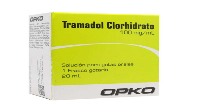 TRAMADOL CLORHIDRATO 100 MG/ML SOLUCION PARA GOTAS ORALES X 20 ML OPKO